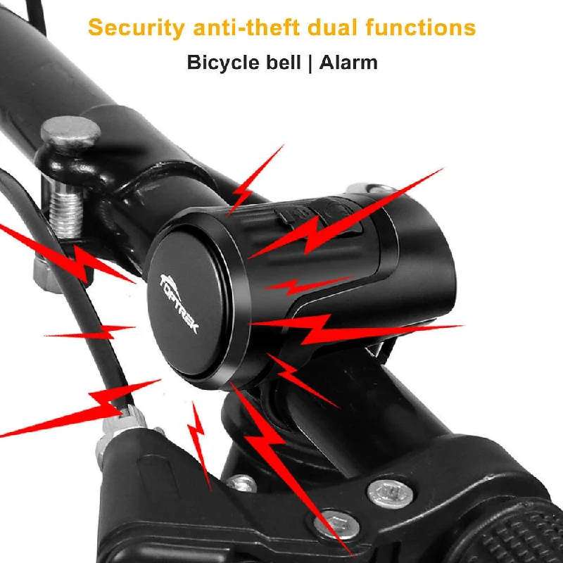 Bike Electric Horn Anti Theft Bicycle Alarm 2 in 1 USB Charging High Decibel Bike Safety Warning Bell Cycling Bicycle Accessorie