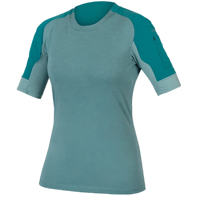 cycling clothing with gentle stitching-Maglia donna Endura GV500 - Verde