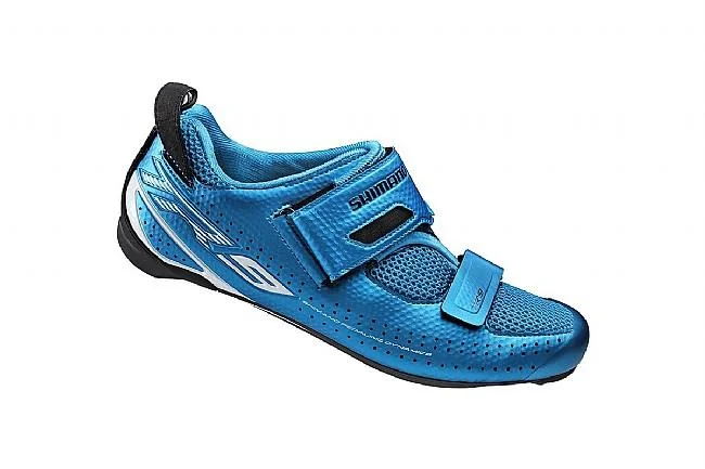 cycling clothing for time trials-Shimano TR9 Elite Triathlon Shoe - Blue