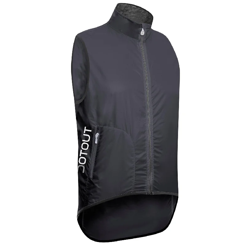 cycling clothing with air slits-Gilet Dotout Tempo - Grigio