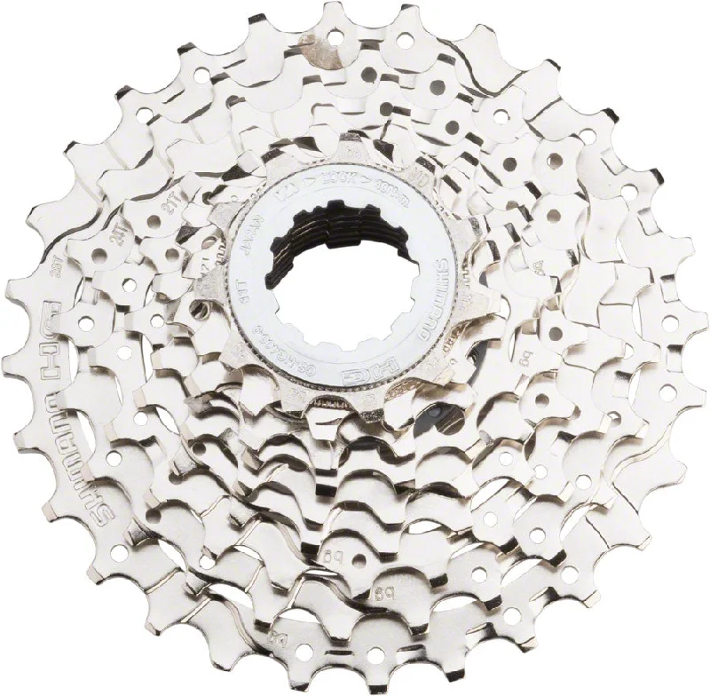 Mountain bike brake disc anti-rust finish-Shimano Alivio CS-HG400 Cassette - 9 Speed 11-36t Silver Nickel Plated