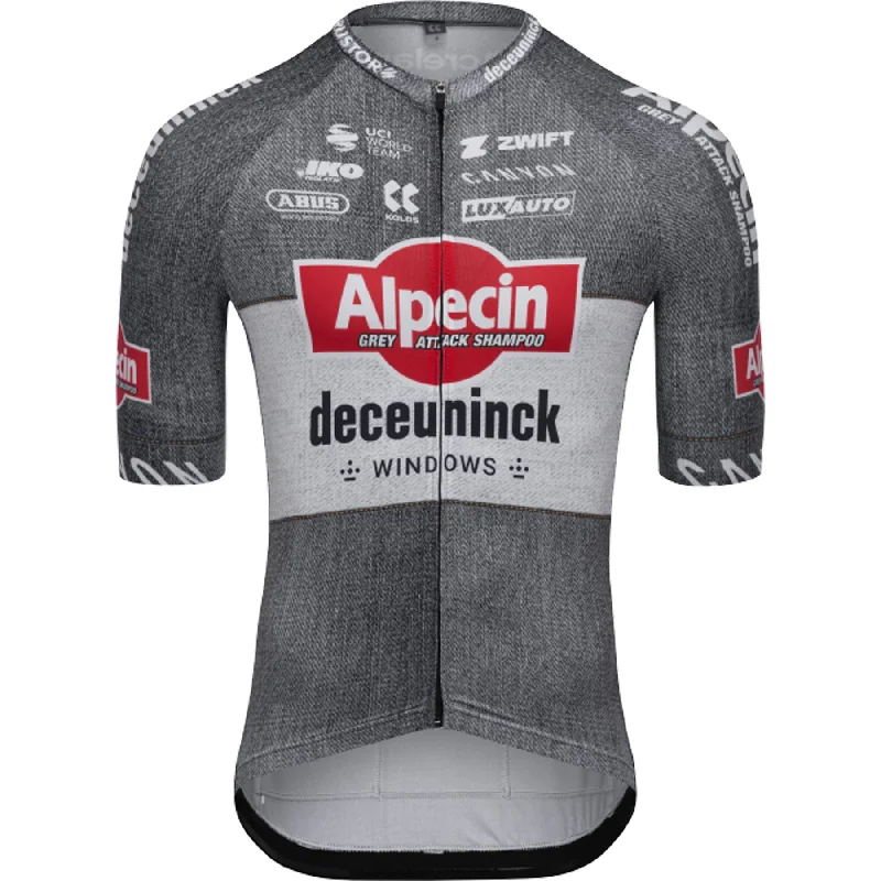 recycled cycling clothing choices-Maglia Kalas Alpecin Deceuninck 2024 - TDF