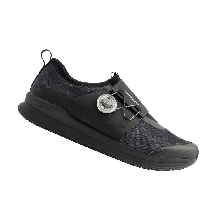 cycling clothing for rough days-Shimano IC300 Indoor SPD Cycling/Fitness Shoe - Womens - Black