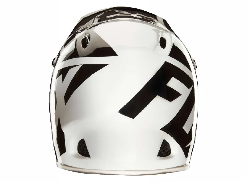 Bicycle helmet savvy choice-Fox Racing Rampage Race Full Face Helmet - White-Black