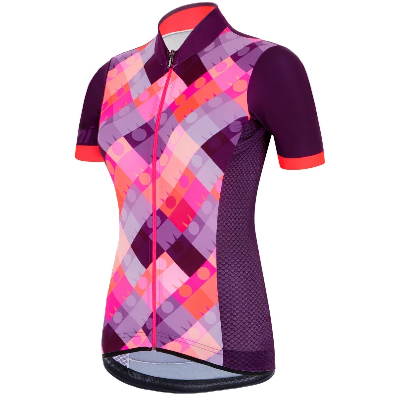 cycling clothing for steep rises-Maglia donna Santini Dea - Ironman