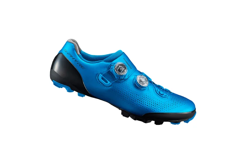 cycling clothing with vivid graphics-Shimano SH-XC901 S-Phyre Off Road Shoe Blue 44