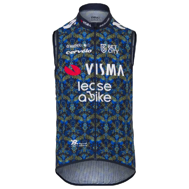 cycling clothing for snowy dawns-Gilet Agu Wind Team Visma Lease a bike 2024 The Renaissance - Tdf