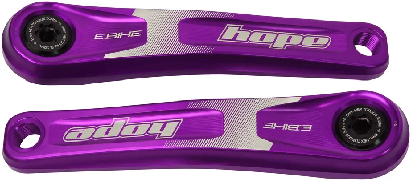 Bicycle orchard trail-Hope Ebike Crank Arm Set - 155mm ISIS Specialized Offset Purple