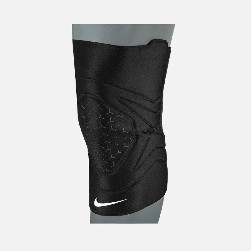 Breathable helmet cushion-Nike Pro Closed Patella 3.0 Outdoor Sports Gym Training Knee Sleeve -Black/White (1 Piece)