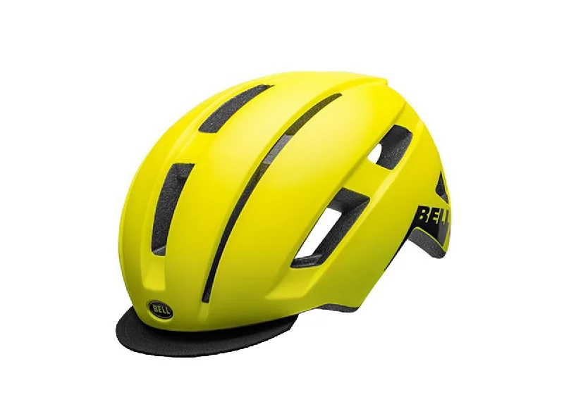 Bicycle helmet peer choice-Bell Daily MIPS LED Commuter Helmet - Matt Hi Viz