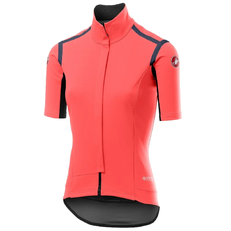 cycling clothing with glow stripes-Maglia donna Castelli Gabba RoS - Rosa