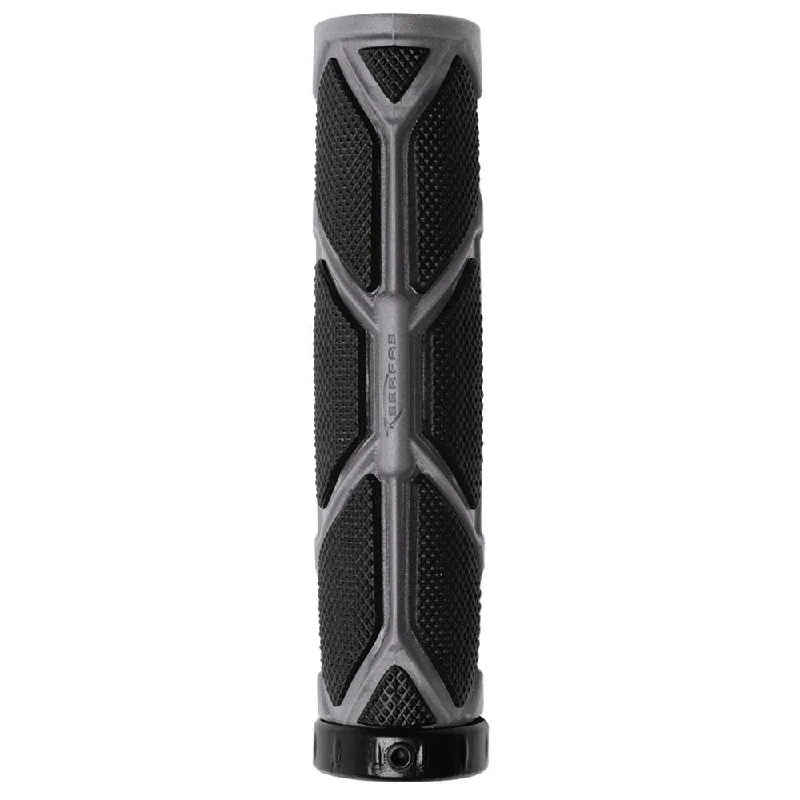 sweat-absorbent quick-fit bike grips-Serfas Connectors SL Lock-On Grips - Black