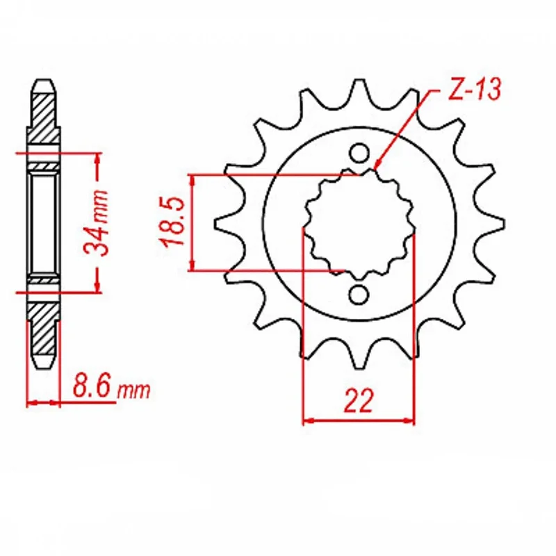 Ventilated bike backpack-MTX 1908 Steel Front Sprocket #520 (15T) (10-RC3-15)