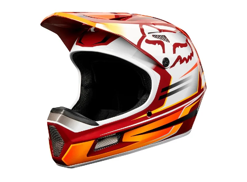 Bicycle helmet trip essential-Fox Racing Rampage Comp Full Face Helmet - Reno - Cardinal - 2019