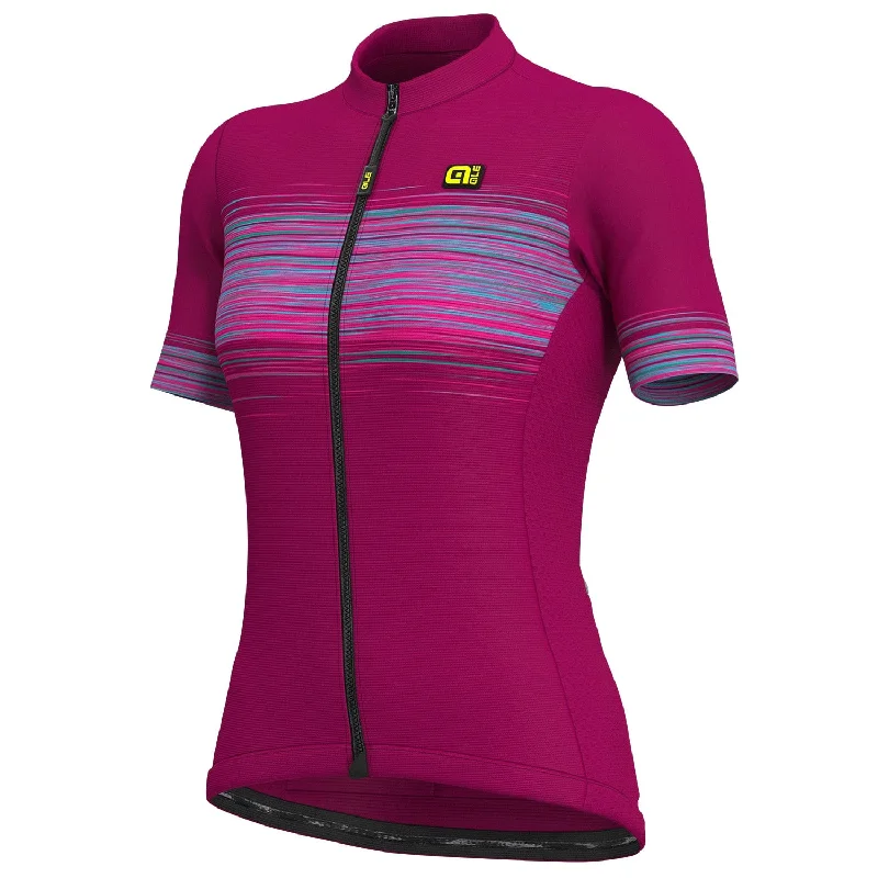 cycling clothing with thin bands-Maglia donna Ale Solid Start - Viola