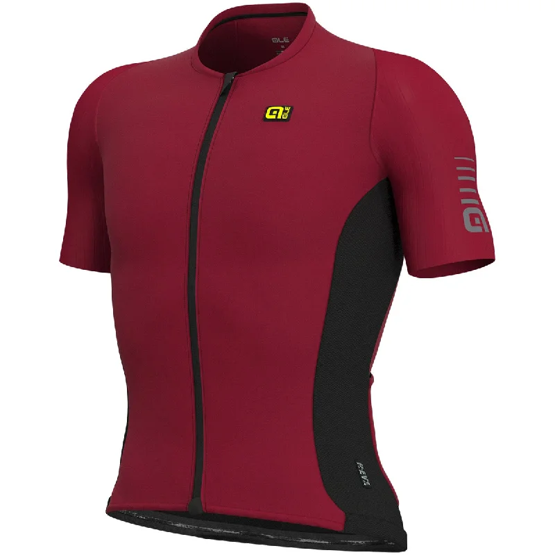 cycling clothing with glow stripes-Maglia Ale R-EV1 Race - Rosso