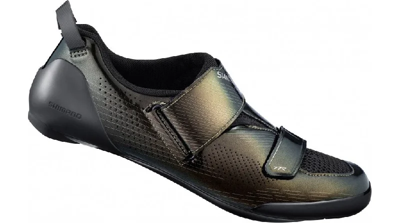 cycling clothing with frost tech-Shimano TR9 Elite Triathlon Shoe - Black Pearl