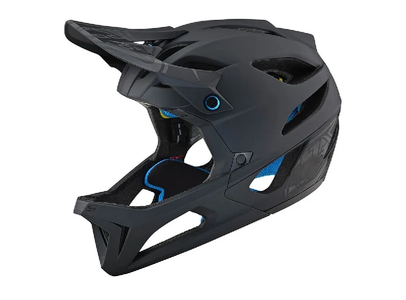 Bicycle helmet combo finish-Troy Lee Designs Stage MIPS Full Face Helmet - Stealth - Black - 2019