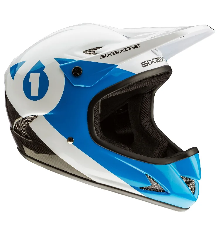 Bicycle helmet field pro-661 Rage Full Face Helmet - Black-Cyan