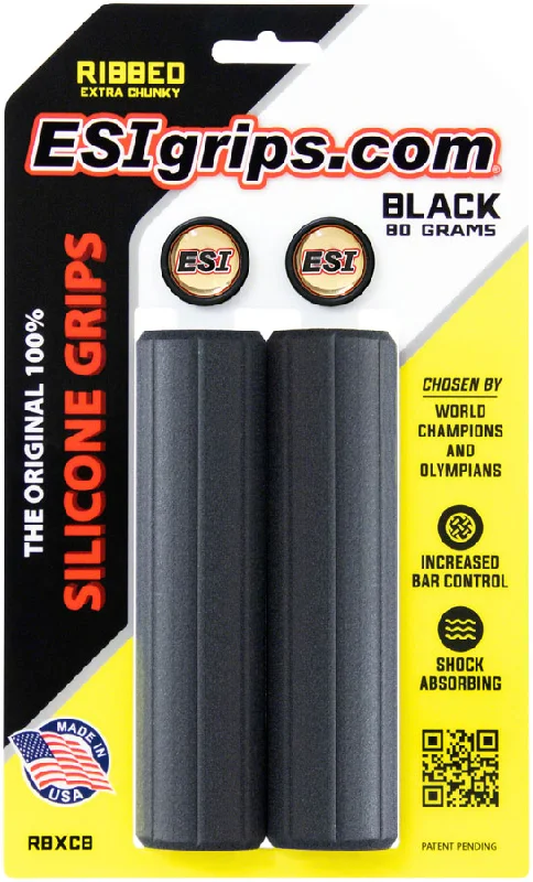 ergonomic detachable bike grips-ESI Ribbed Extra Chunky Grips