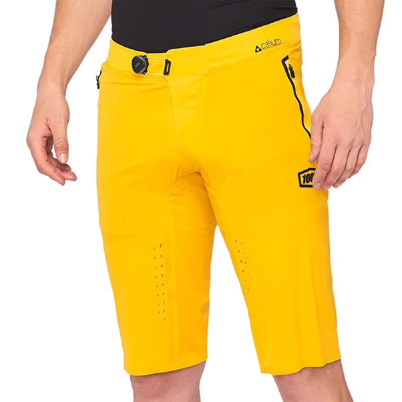 cycling clothing with huge vents-Pantaloncini 100% Celium - Giallo