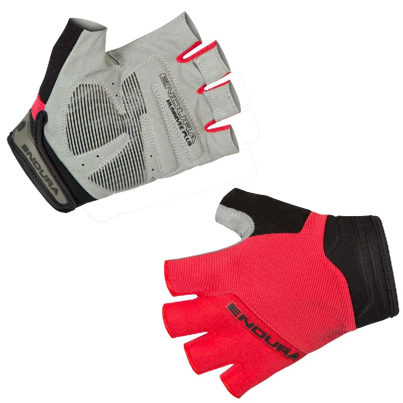 cycling clothing with clean cuts-Guanti bambino Endura Hummvee Plus Mitt - Rosso