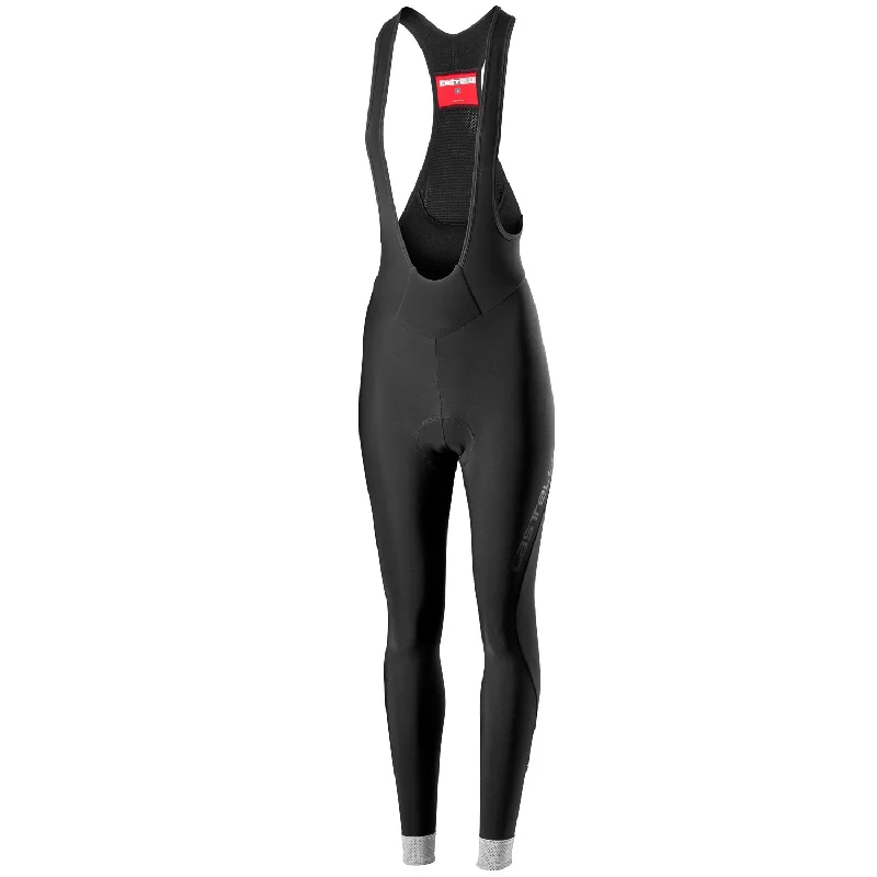 cycling clothing for warm spins-Calzamaglia donna con bretelle Castelli Tutto Nano - Nero