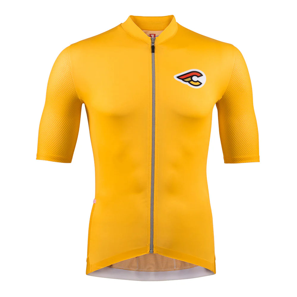 cycling clothing for race boosts-Maglia Cinelli Tempo Mesh - Giallo