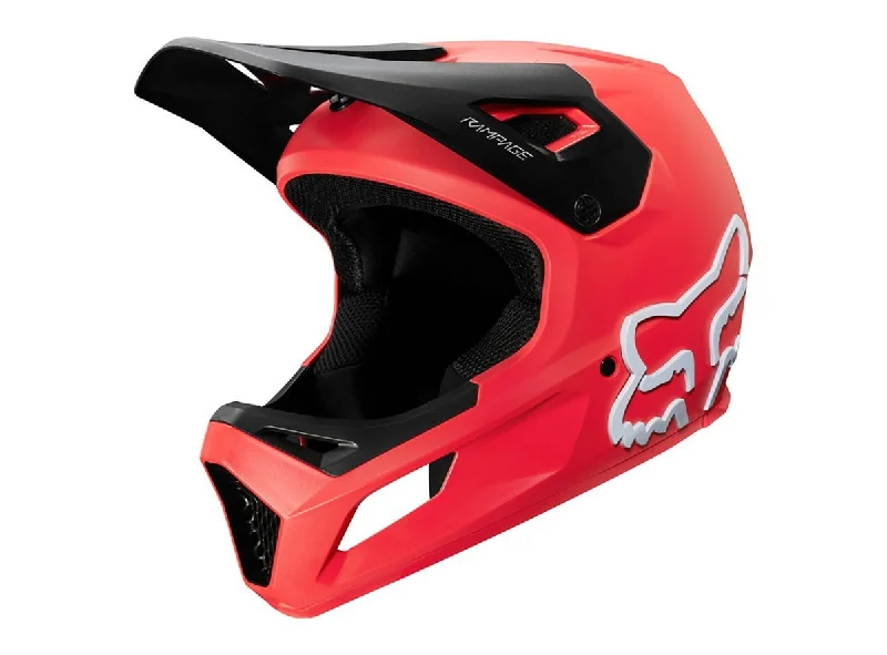 Bicycle helmet everyday use-Fox Racing Rampage Full Face Helmet - Youth - Bright Red - 2020