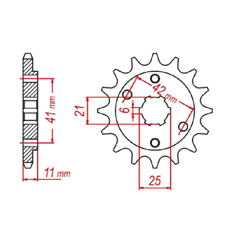 Lightweight trail bike shoes-MTX 283 Steel Front Sprocket #520 (15T) (10-KE8-15)