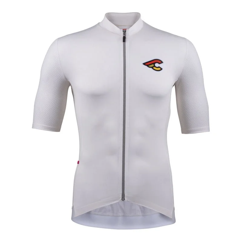 cycling clothing with free style-Maglia Cinelli Tempo Mesh - Bianco