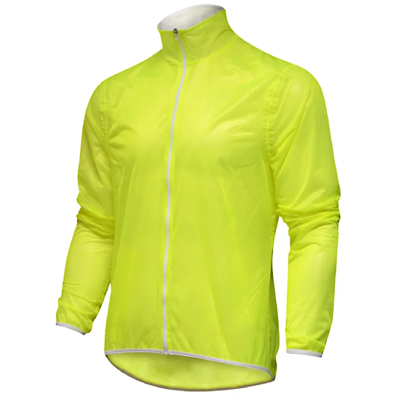 cycling clothing with full range-Mantellina All4cycling Termonastrata - Giallo