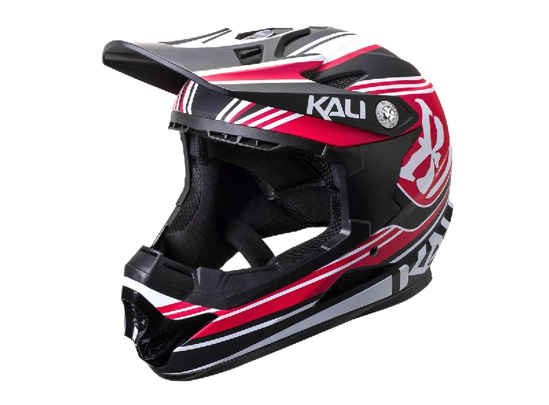 Bicycle helmet fit perfection-Kali Zoka Full Face Helmet - Slash - Red-Black