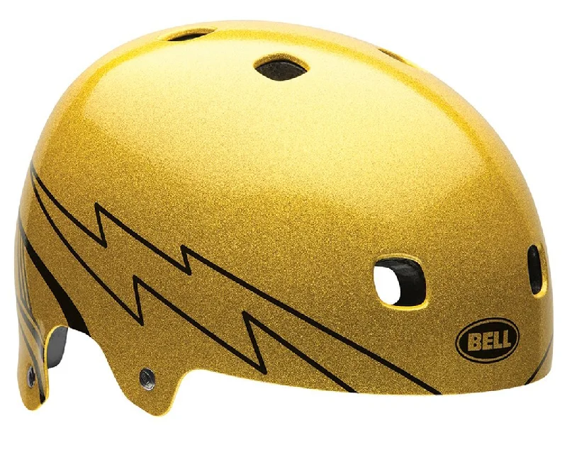 Bicycle helmet top brand-Bell Segment Graphics Helmet - Gold