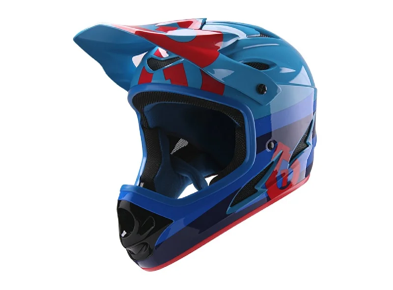 Bicycle helmet boss pick-661 Comp Bolt Full Face Helmet -  Red-Blue - 2017