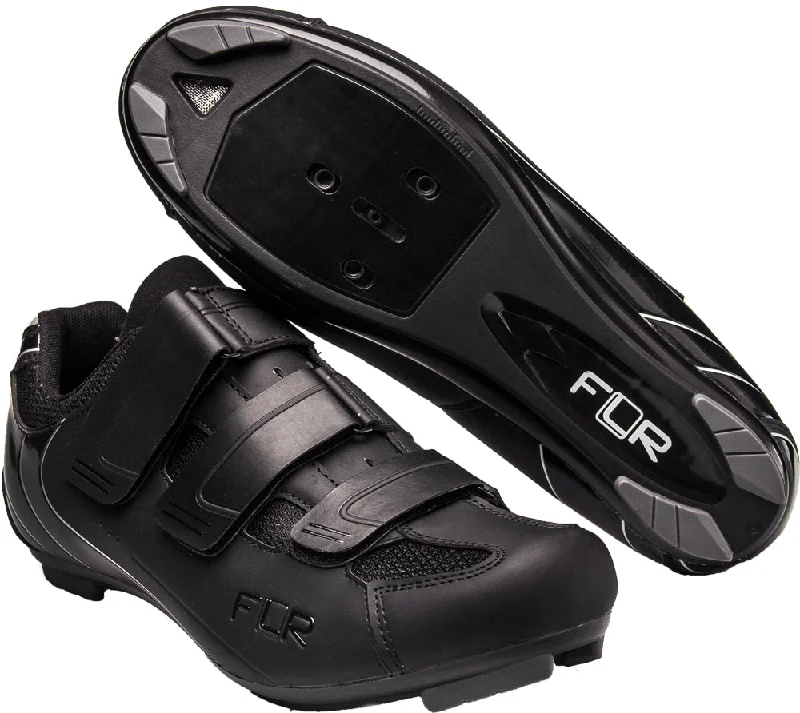 cycling clothing with bold lines-FLR F-35.III Road Cycling Shoes - Black