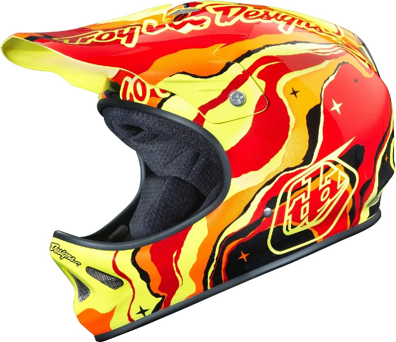 Bicycle helmet core pick-Troy Lee Designs D2 Full Face Helmet - Galaxy Red