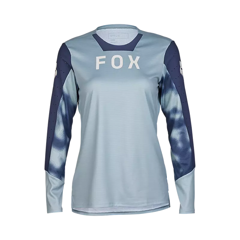 cycling clothing with rich tones-Fox Racing Defend Long Sleeve MTB Jersey - Taunt - Womens - Black