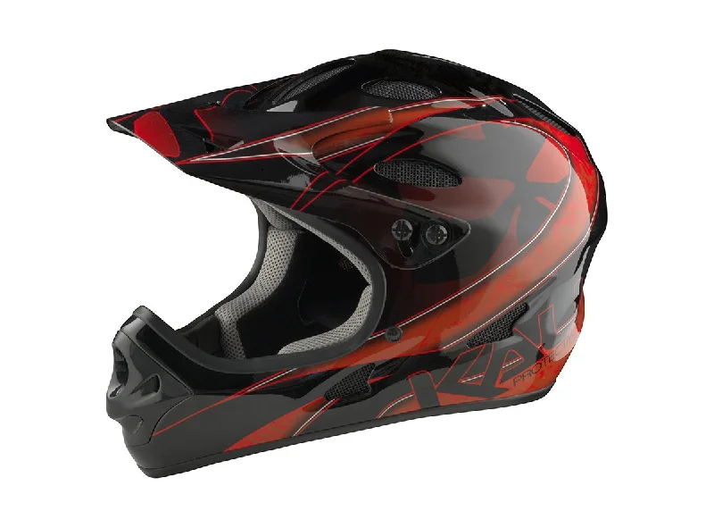 Bicycle helmet pre-fitted-Kali Savara Full Face Helmet - Masquerade Red