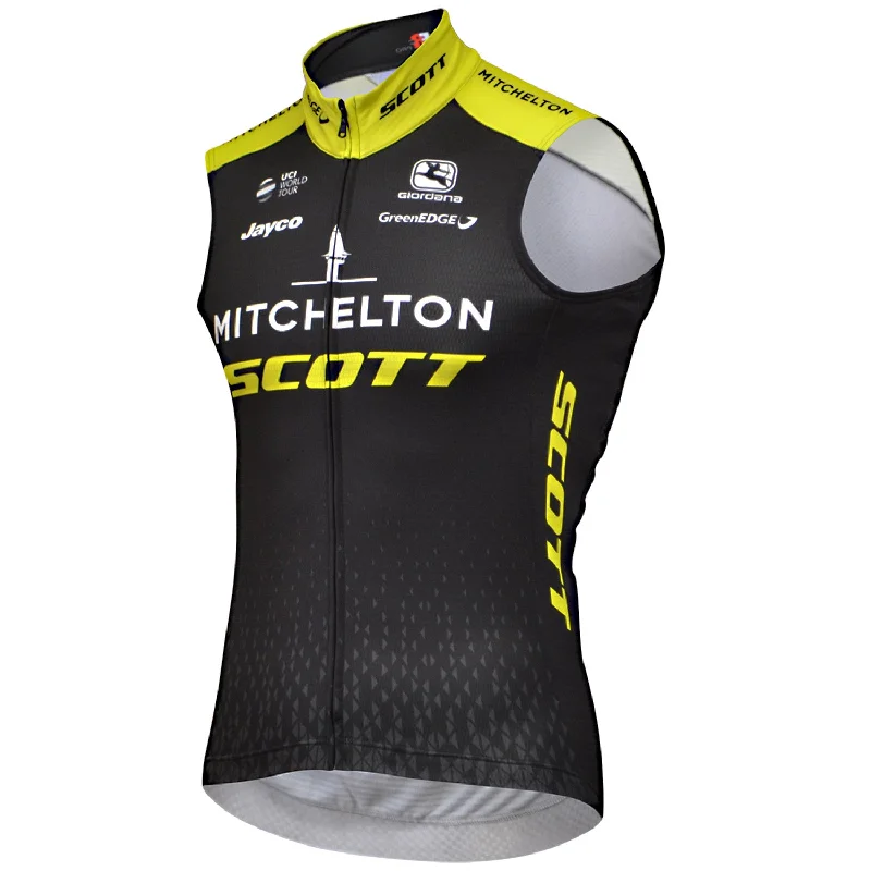 cycling clothing for trail treks-Gilet Mitchelton Scott FR-C Pro thermal 2018