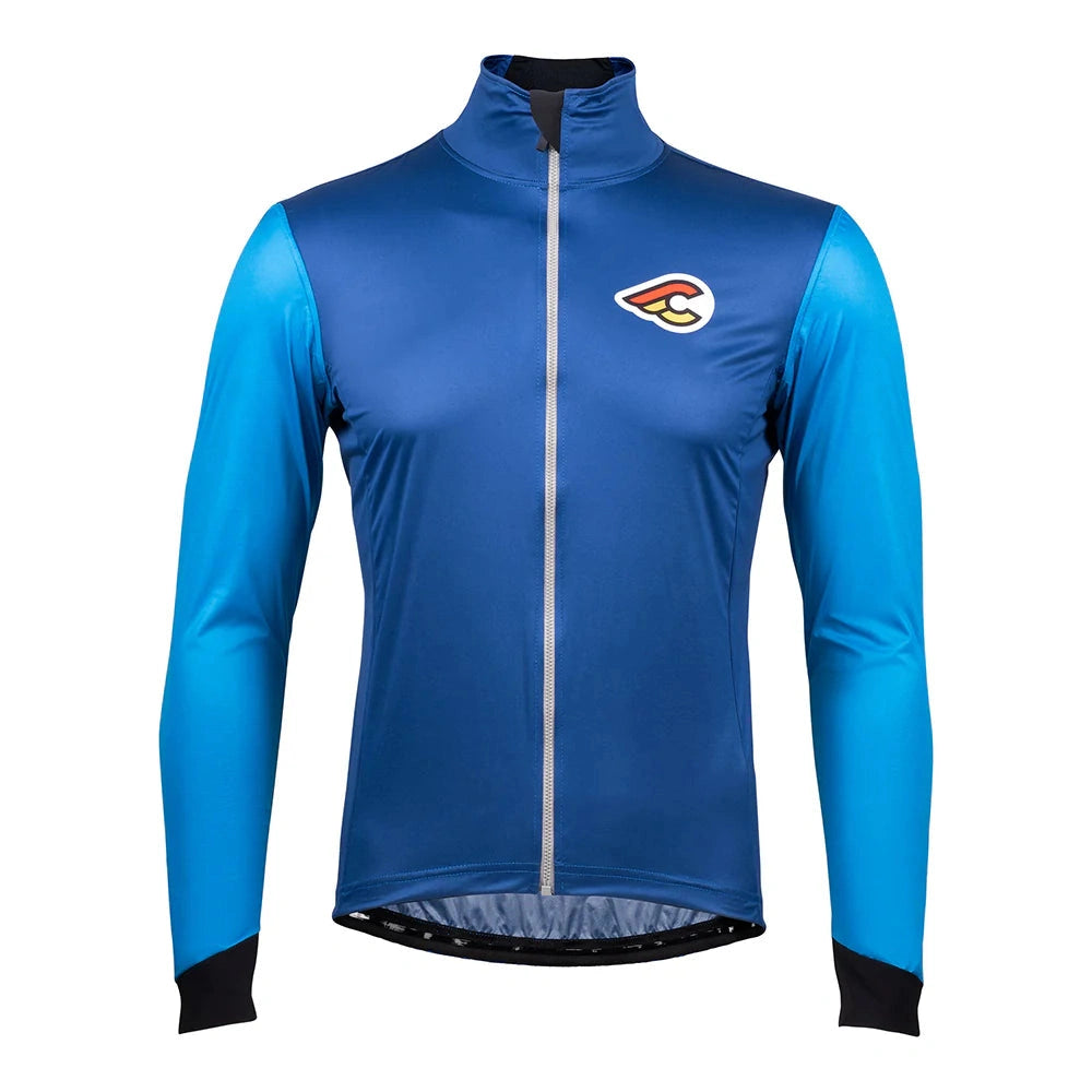 cycling clothing with neat fit-Mantellina Cinelli Supercorsa - Blu