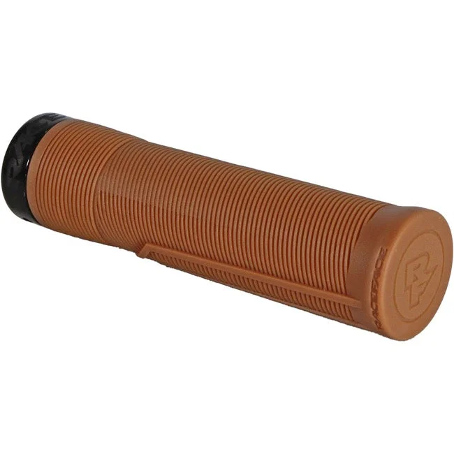 non-slip polished bike grips-Race Face Chester Lock-On Grips - 34mm - Gum-Black