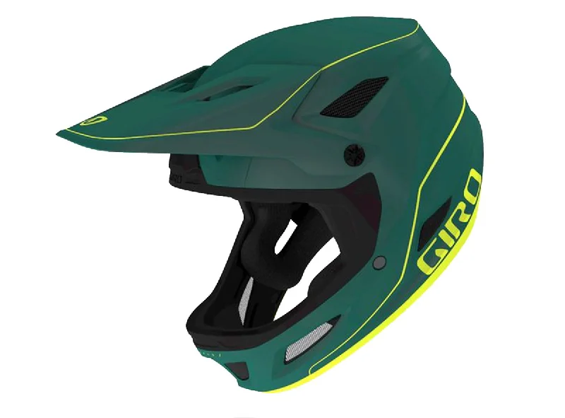 Bicycle helmet beat fit-Giro Disciple MIPS Full Face Helmet - Matt True Spruce-Citron - 2020