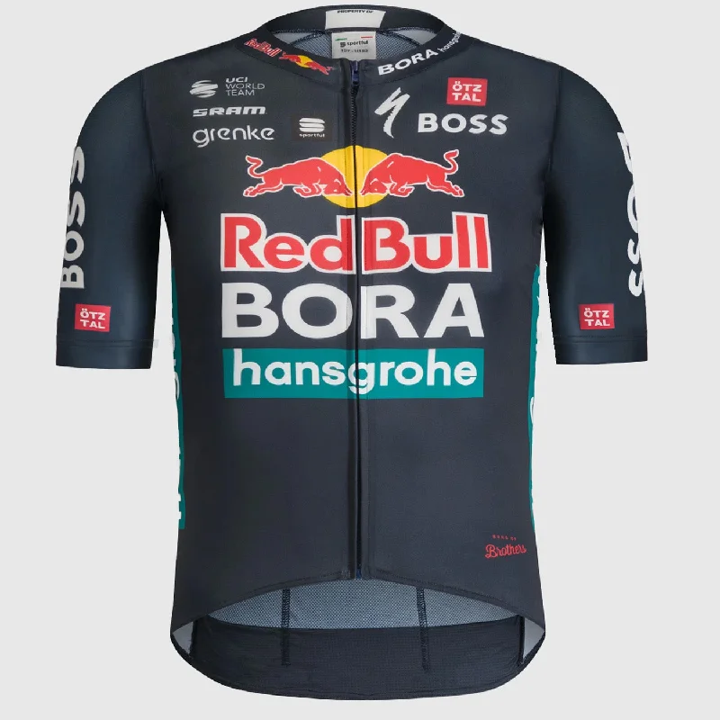 cycling clothing with glow stripes-Maglia bambino Sportful Redbull Bora-Hansgrohe 2024