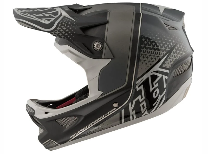 Bicycle helmet dash gear-Troy Lee Designs D3 Carbon MIPS Full Face Helmet - Starburst Black