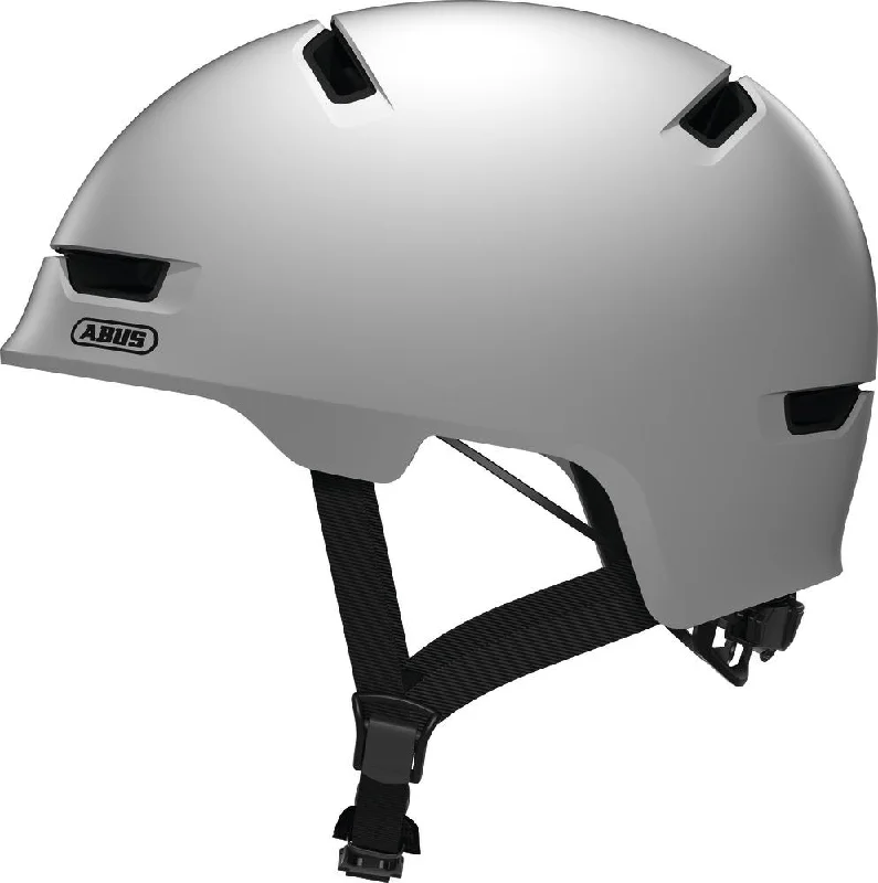 Bicycle helmet age range-Abus Scraper 3.0 Helmet - Polar Matt White