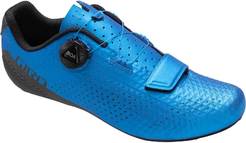 cycling clothing with high edges-Giro Cadet Road Shoe - Ano Blue