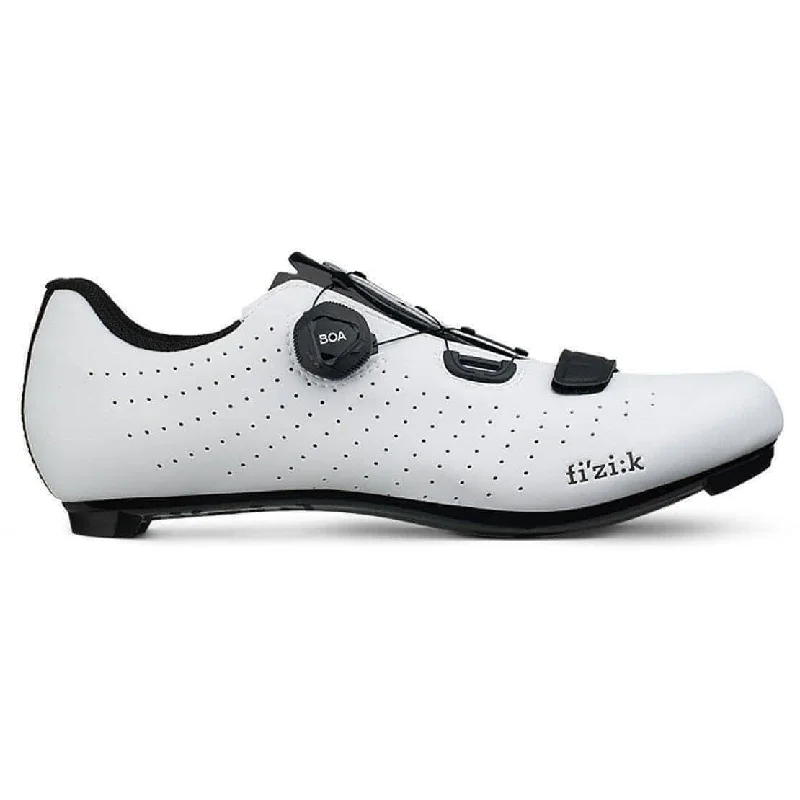 cycling clothing with peak vents-Fizik R5 Tempo Overcurve Mens Road Cycling Shoes - White