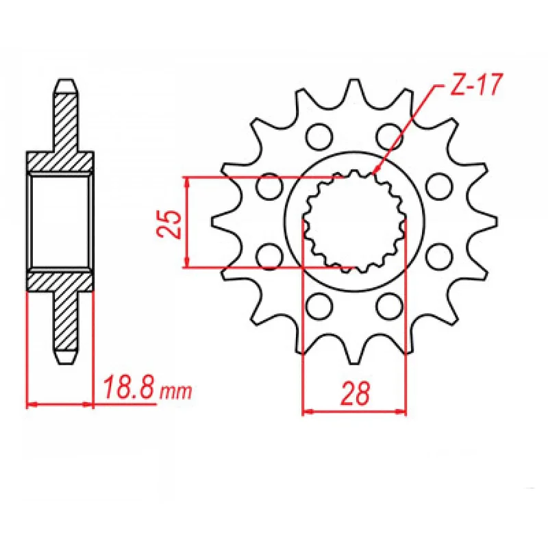 Waterproof tire patch kit-MTX 405 Steel Front Sprocket #525 (20T) (10-BM5-20)