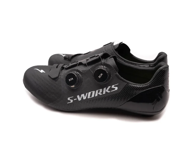 cycling clothing for dry zones-Specialized S-Works 7 Road Shoe Blk Wide 46.5 (New Other)